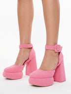 Dreamy Princess Pink High-Heel Platforms