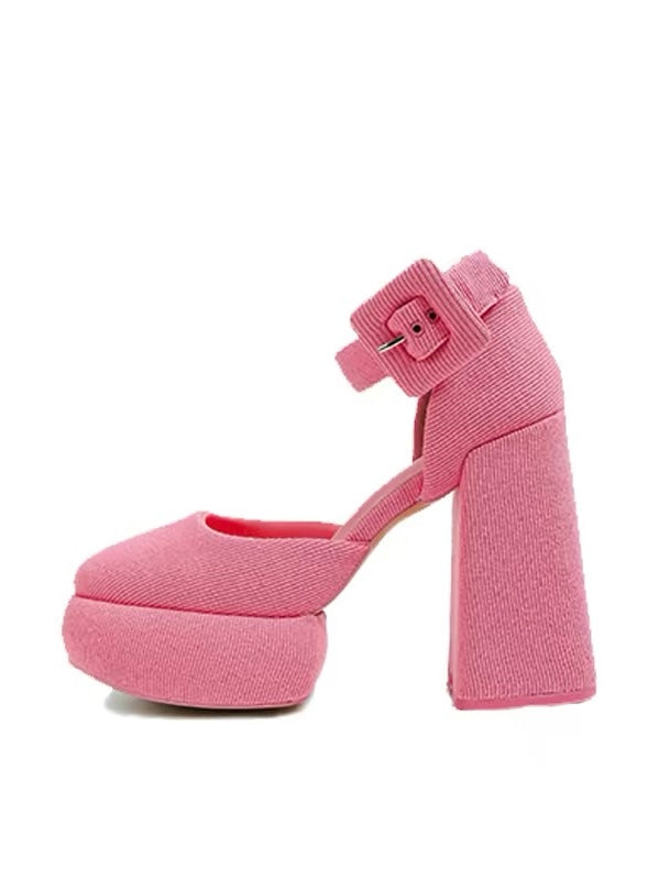 Dreamy Princess Pink High-Heel Platforms