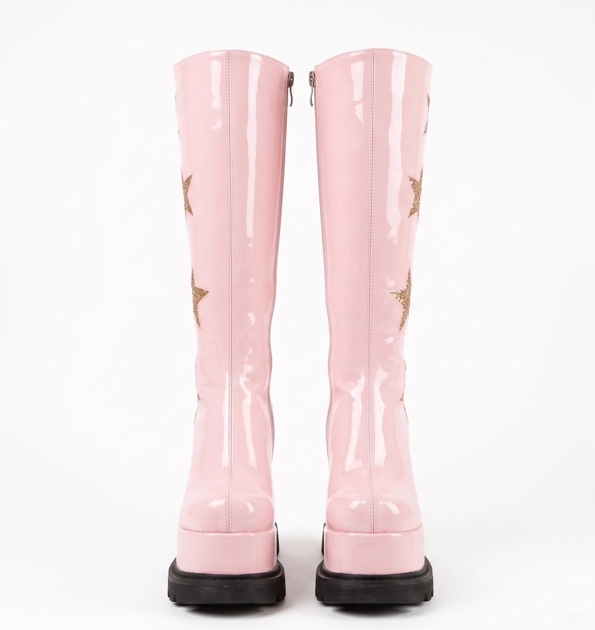 Star Princess Platform Knee-High Boots