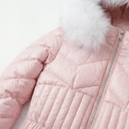Blush Pink Quilted Two-Piece Ski Suit - Girlgeous